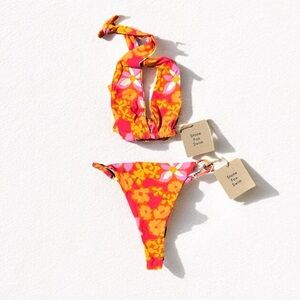 🌻NEW w.tags! Stone Fox Swim Lei Lei Bikini Set Size XL